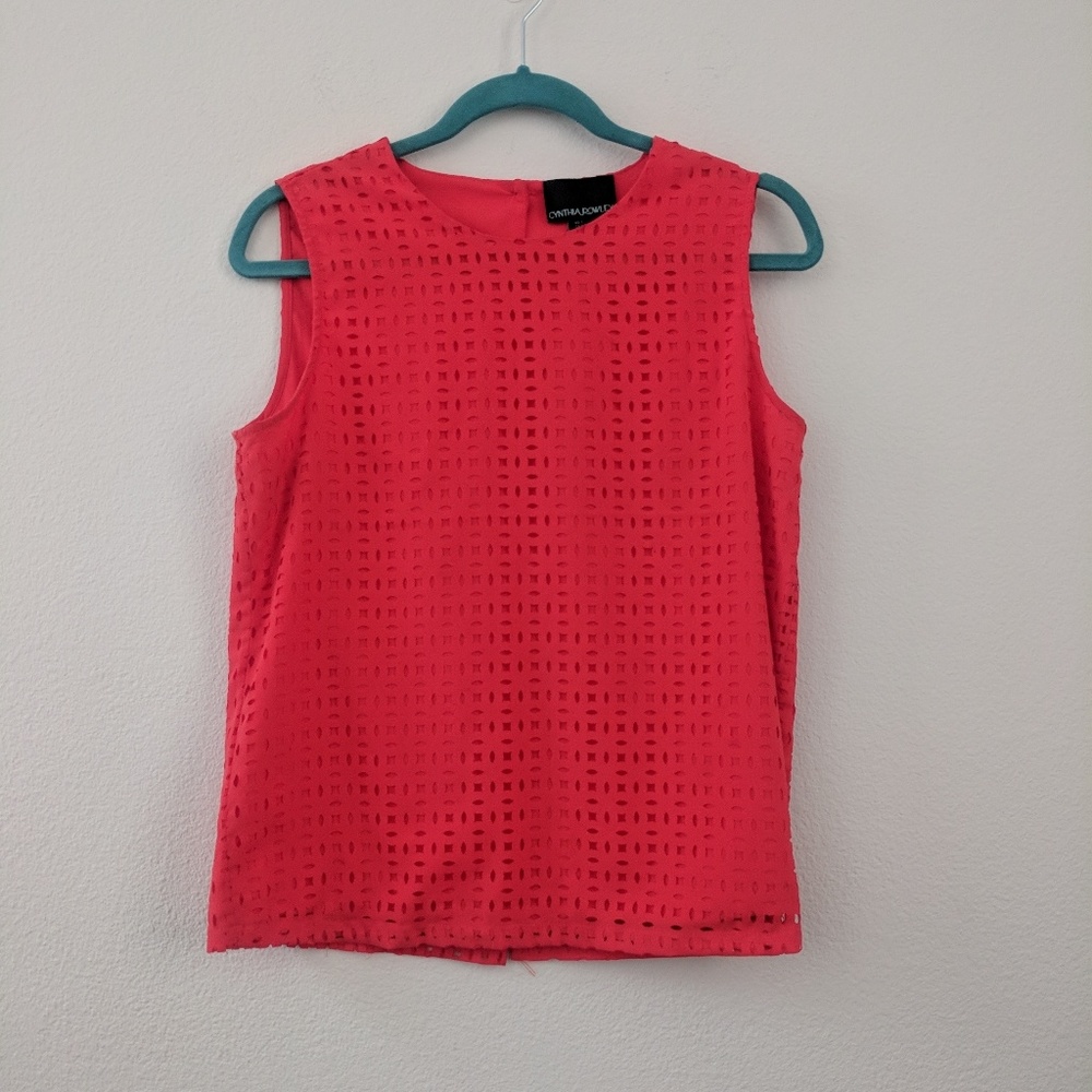 Cynthia Rowley red top sz s